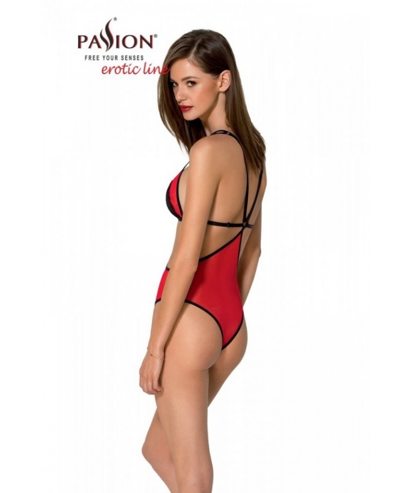Passion Peonia Body, L/XL, červená
