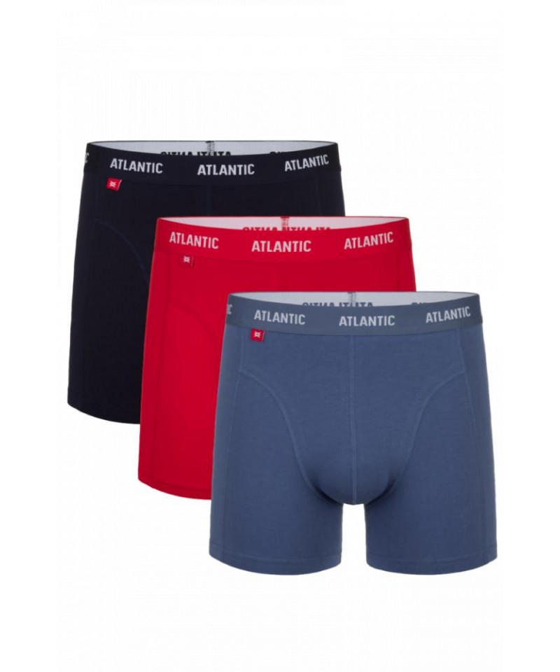 Atlantic 047 3-pak c/d/g Pánské boxerky, XL, Mix