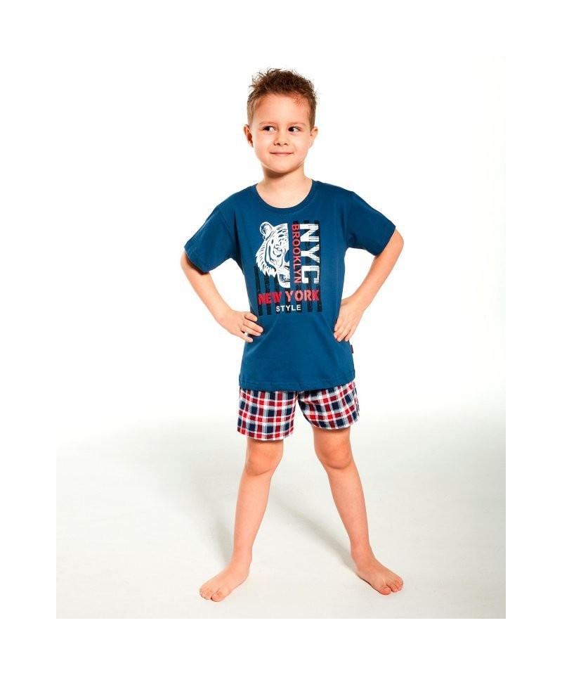 Cornette Kids Boy 281/108 Tiger 98-128 Chlapecké pyžamo, 122-128, jeans