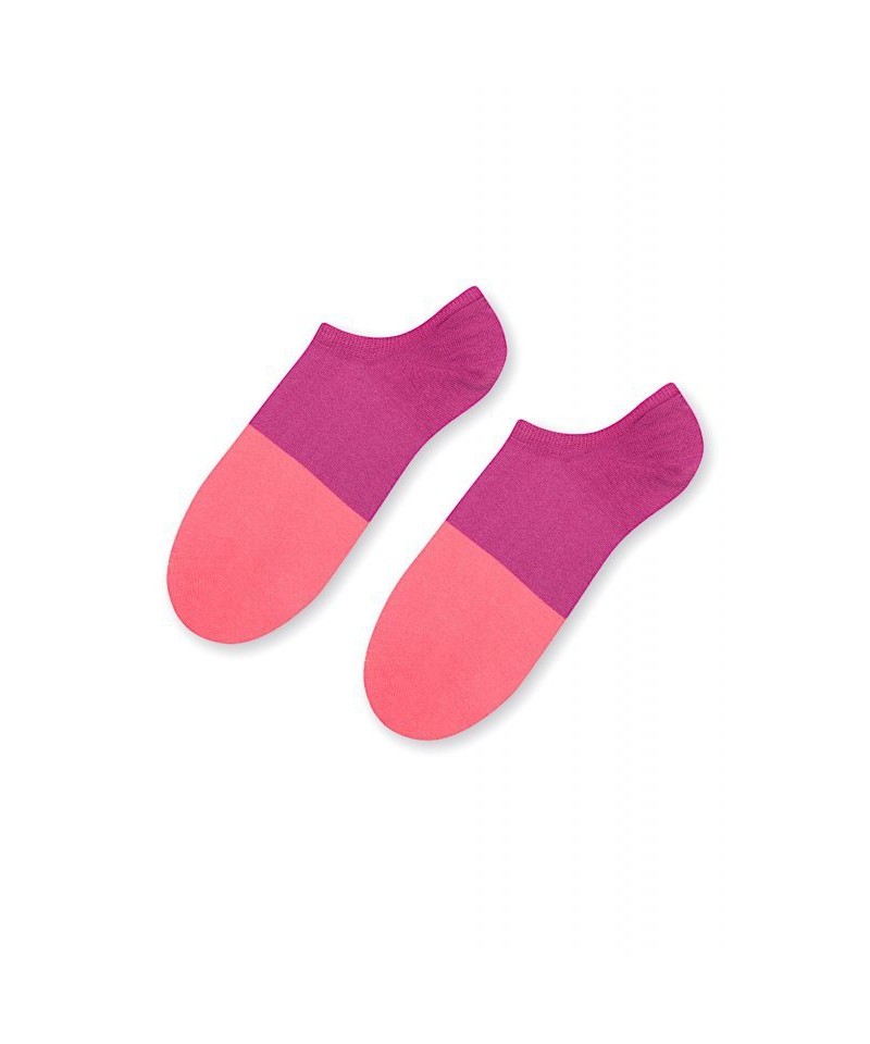 More 113 036 Two colours růžové/fialové Dámské kotníkové ponožky, 35/37, Mix