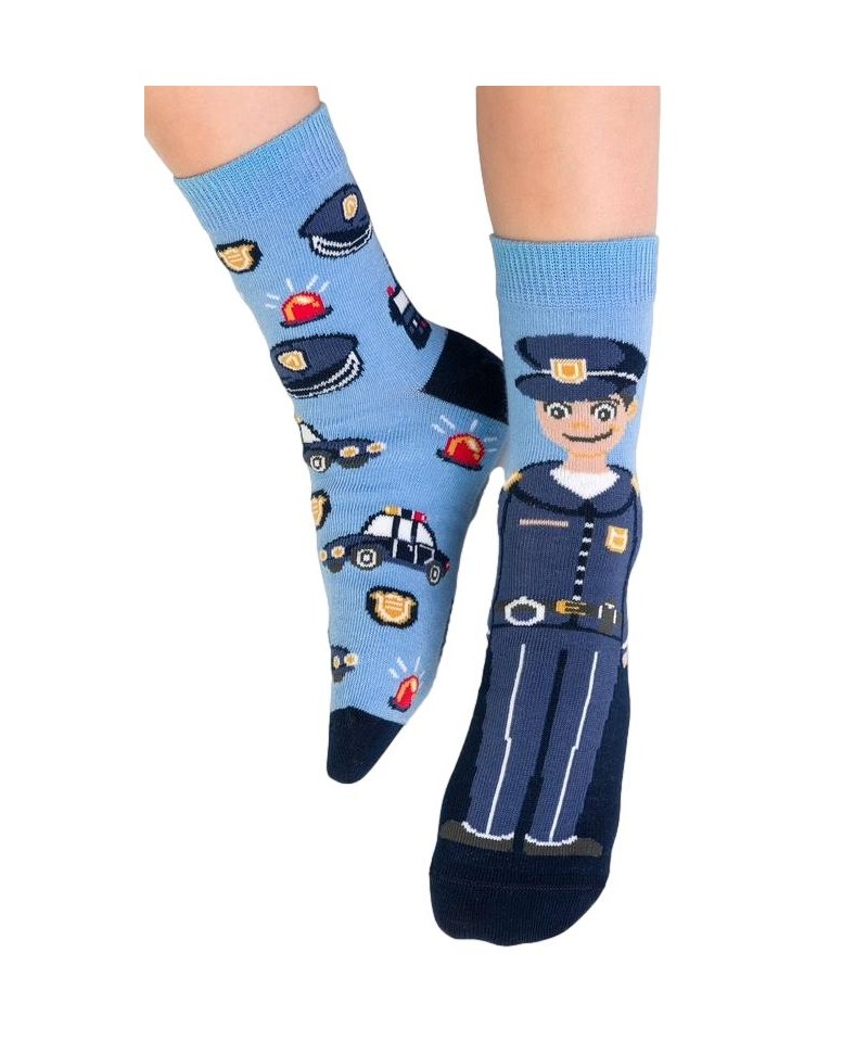 Steven art.014 Boy Asymetrické chlapecké ponožky, 26-28, modrá