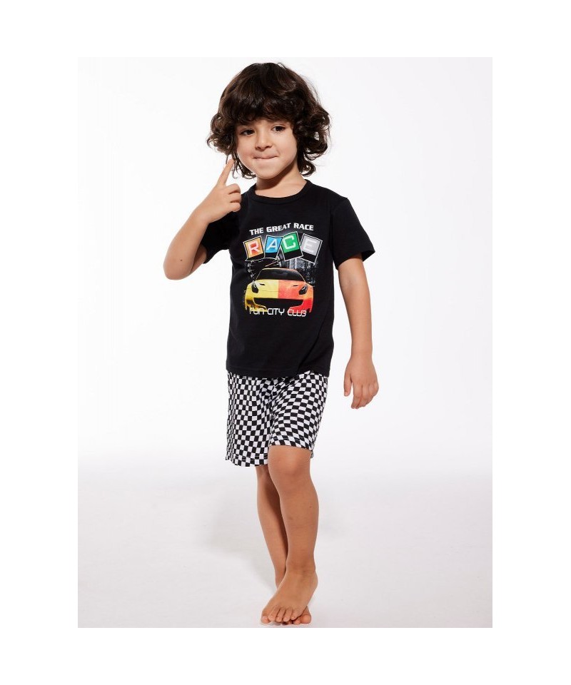 Cornette Kids Boy 219/107 Speed 86-128 Chlapecké pyžamo, 98-104, černá