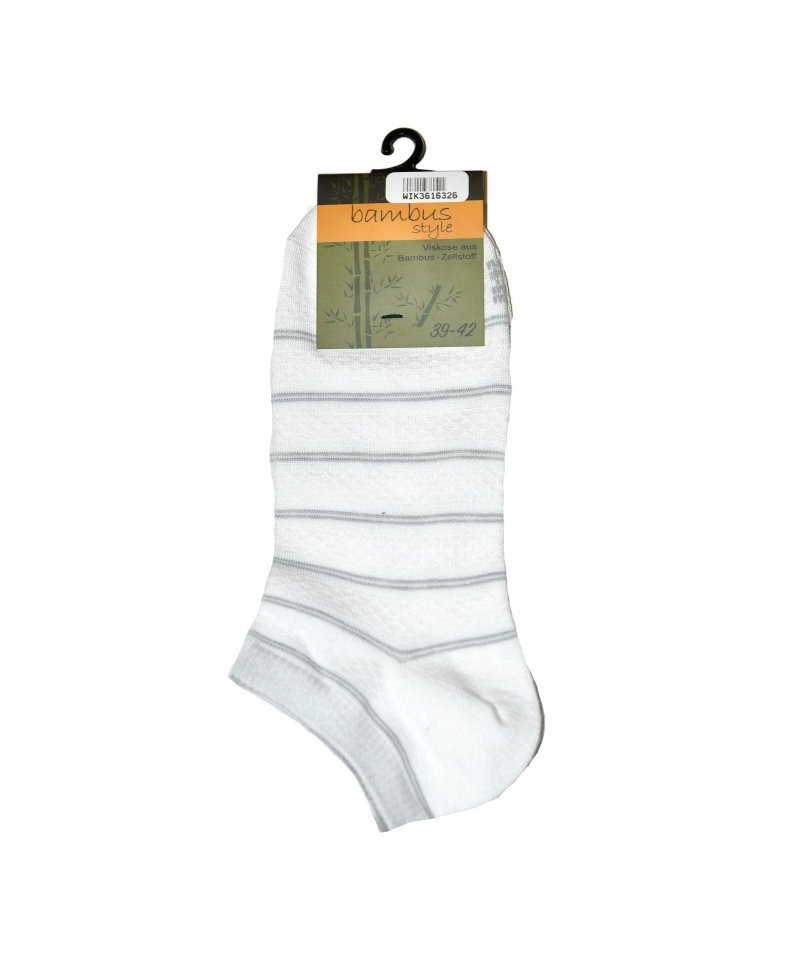 WiK 36163 Bambus Style Dámské kotníkové ponožky, 39-42, šedá světlý