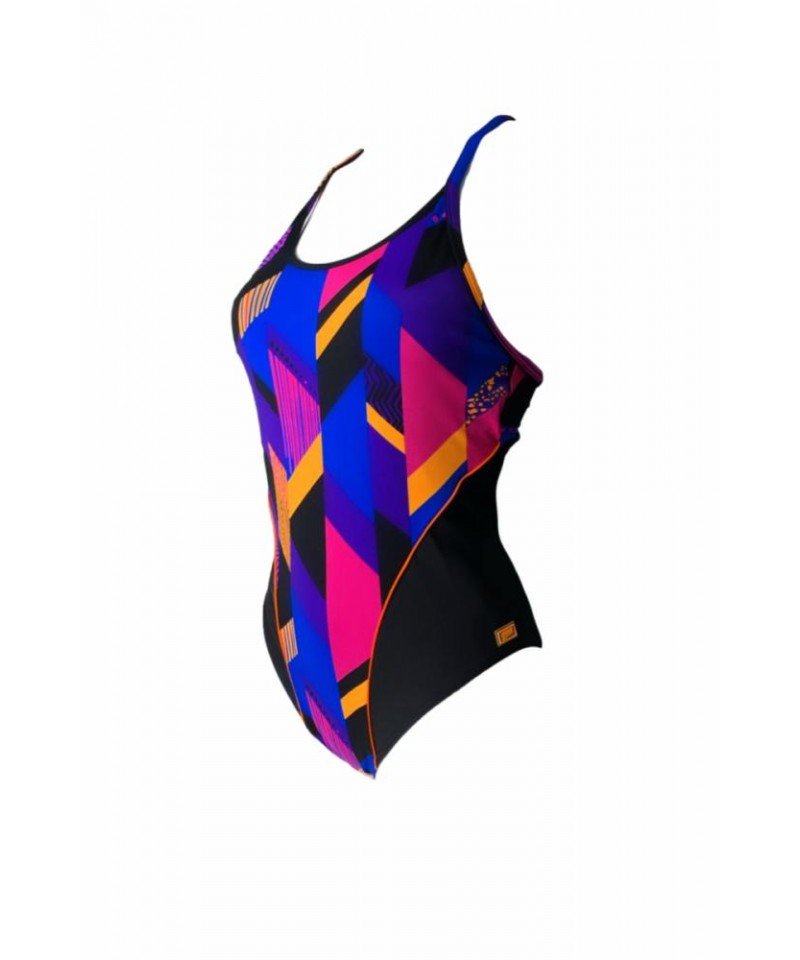 Shepa 090-B1D144 Dámské plavky, XS, černá-multicolor