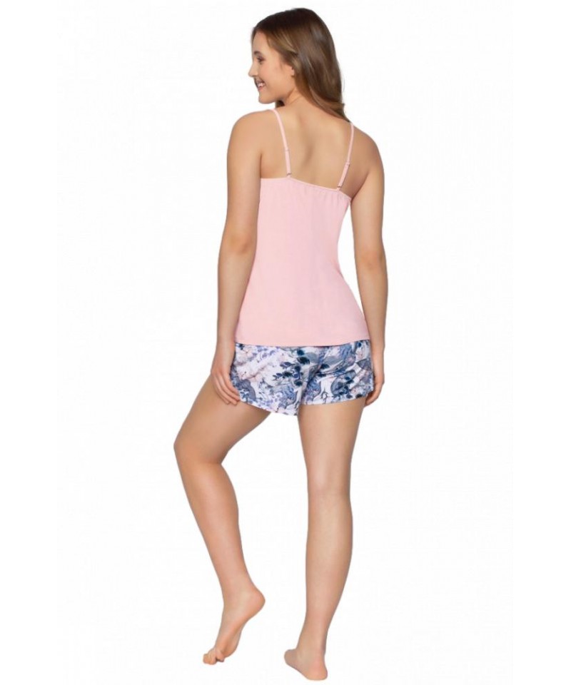 Babella Primavera (komplet) Dámské pyžamo, XL, růžově-modrá