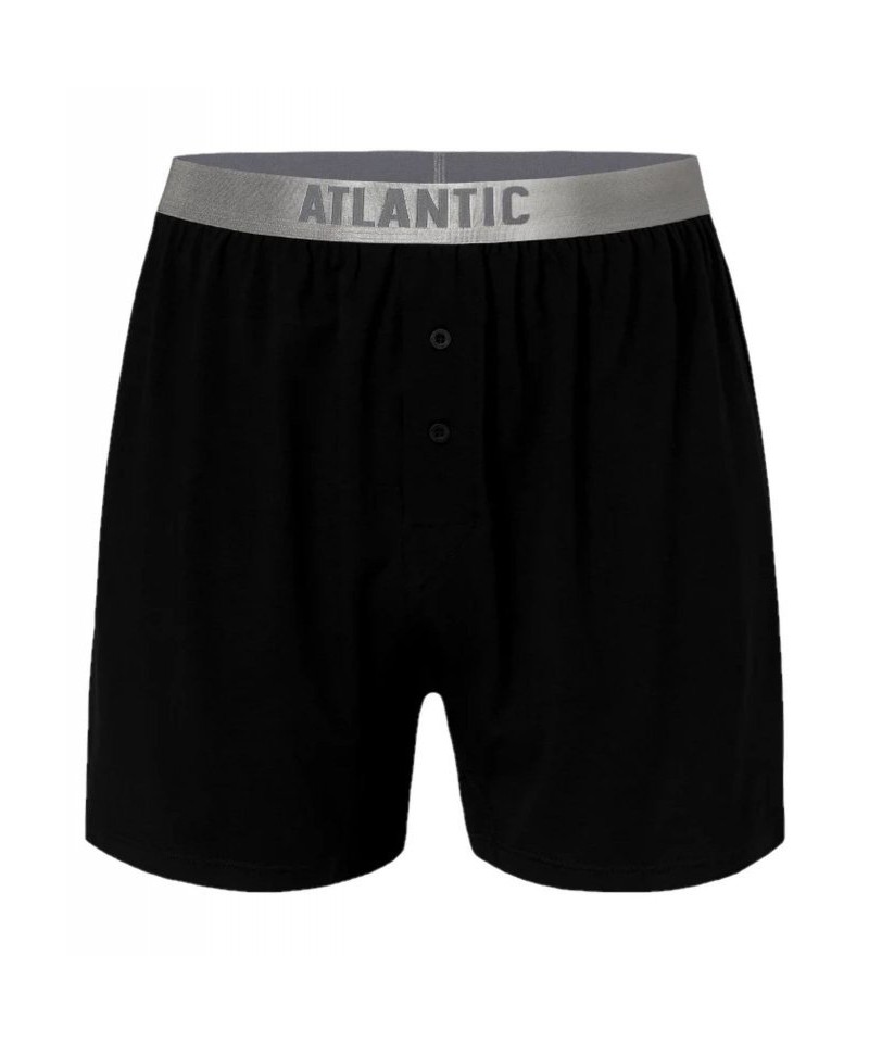 Atlantic 005 černé Pánské boxerky, S, černá