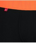 Atlantic 1188 černo-oranžové Pánské boxerky