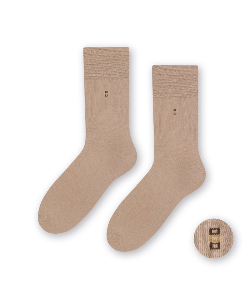 Steven 056 13 béžové Pánské ponožky, 45/47, béžová