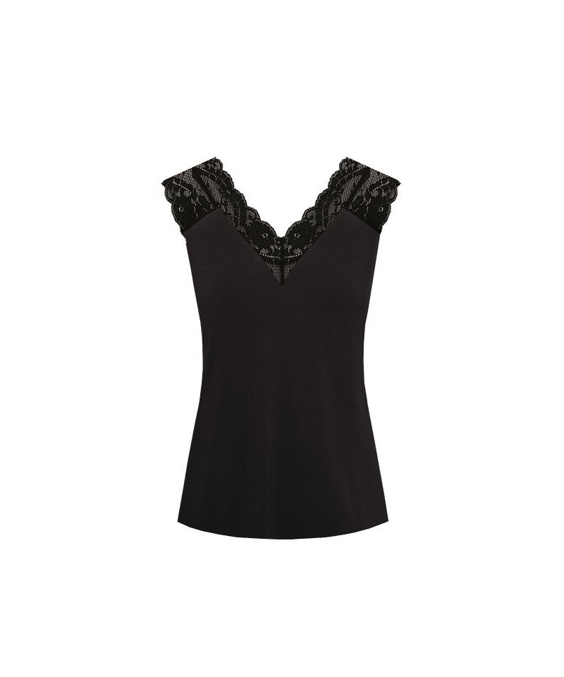 Nipplex Mix&Match Margot krajka Pyžamová košilka, XL, černá