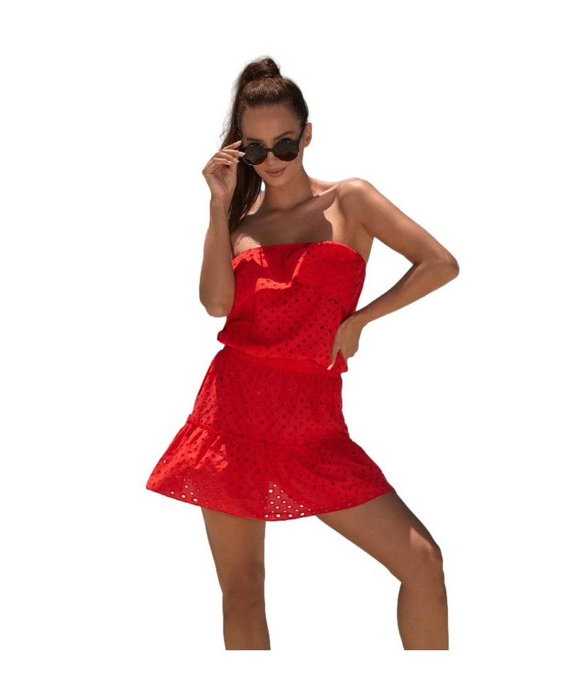 Madora SH 0042 Plážové šaty, 40, červená