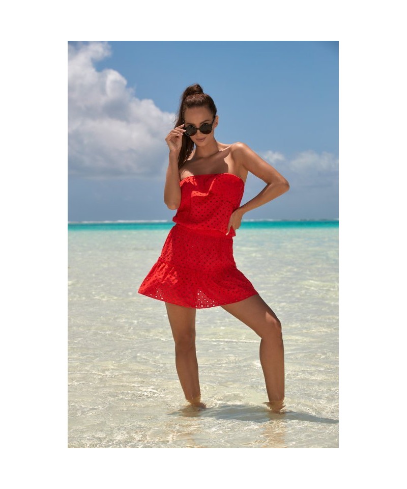 Madora SH 0042 Plážové šaty, 36, červená