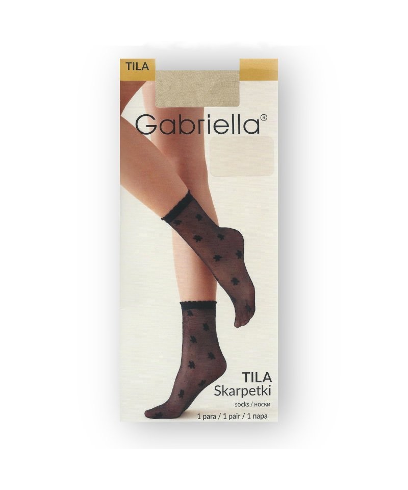 Gabriella Tila 566 béžové Dámské ponožky, one size, Beige