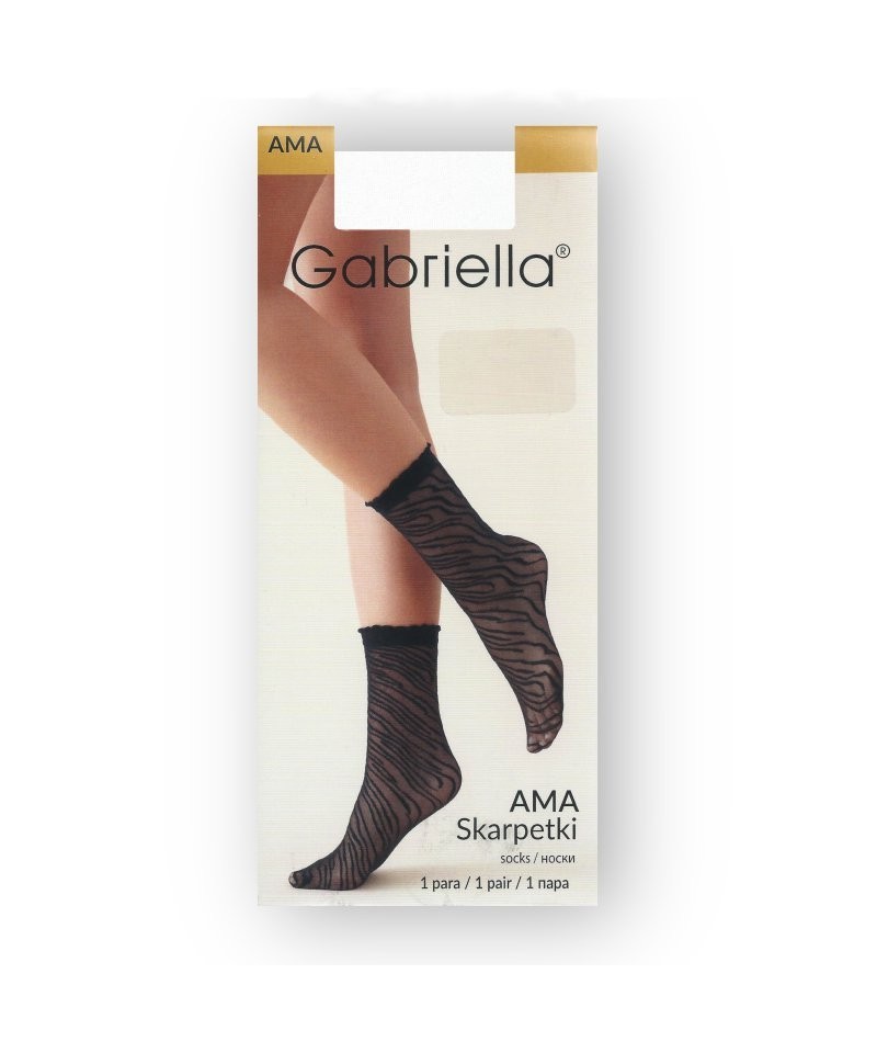 Gabriella Ama 567 bílé Dámské ponožky, one size, Bianco