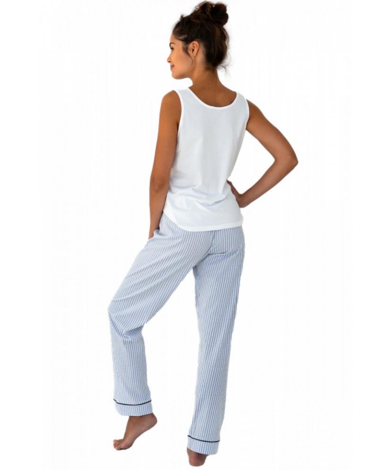 Sensis Willow Dámské pyžamo, XL, Bílo-modrá
