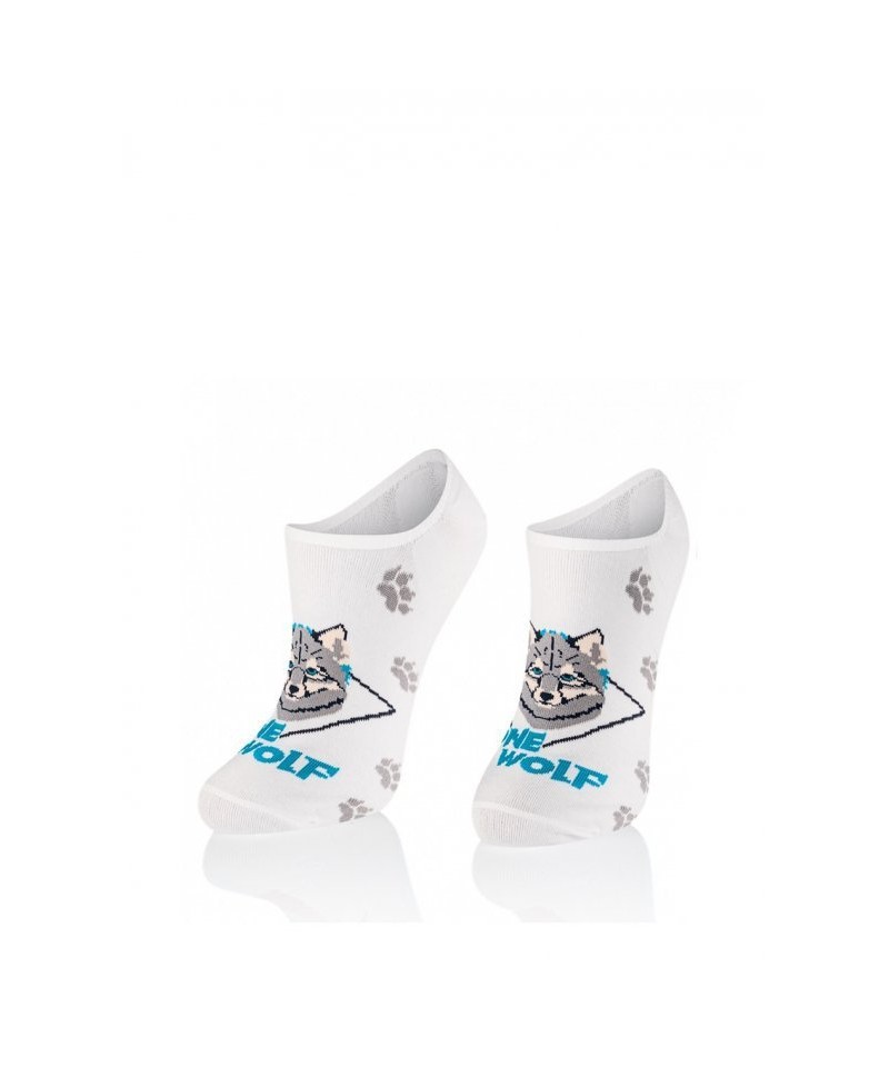 Intenso 0665 Special Collection Dámské kotníkové ponožky, 35-37, bílá/lurex