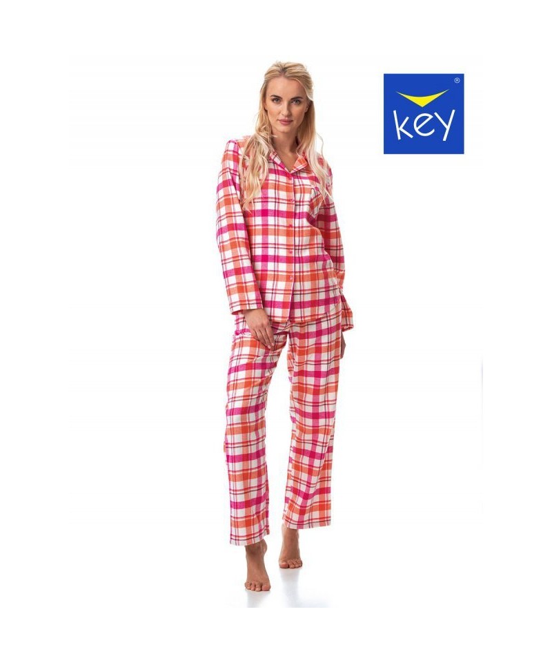 Key LNS 437 B23 Dámské pyžamo, XL, różowy-pomarańczowy