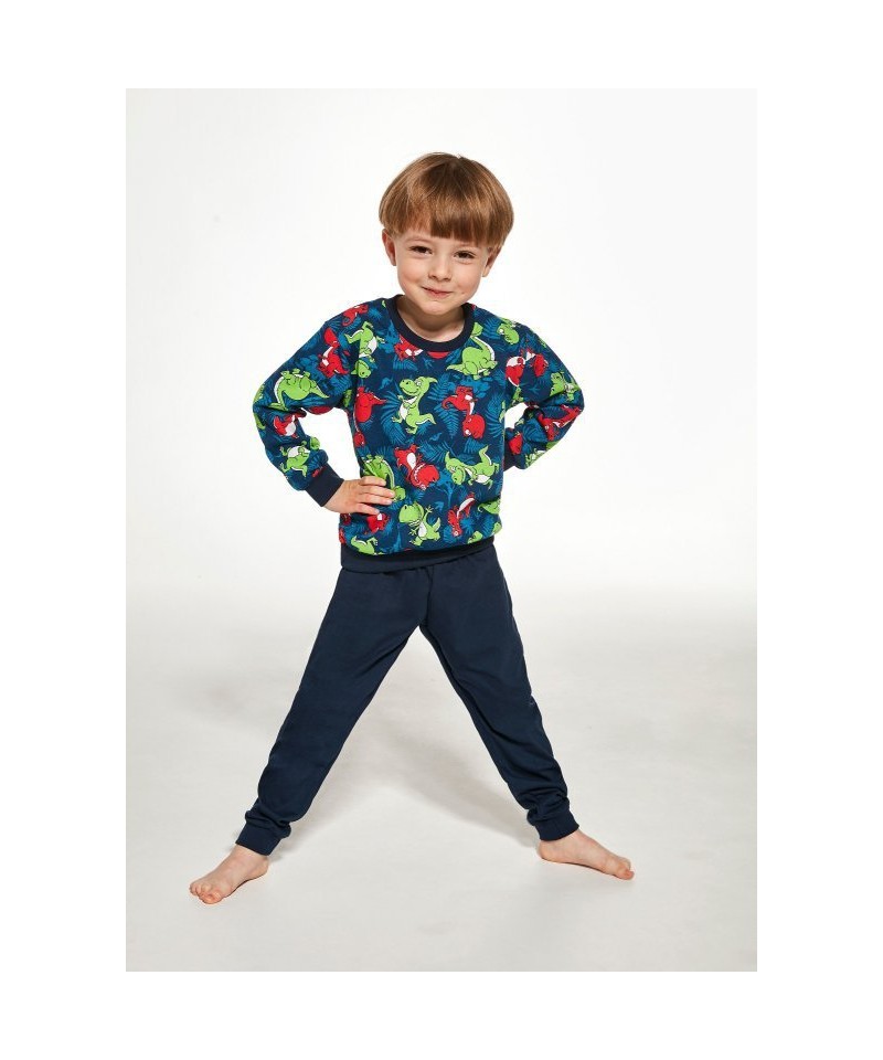 Cornette Kids Boy 286/144 Dino 2 86-128 Chlapecké pyžamo, 122-128, jeans