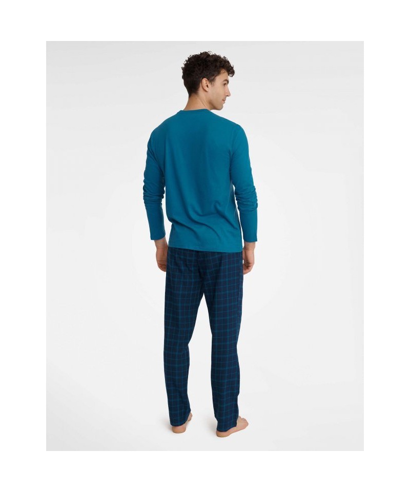 Henderson Unusual 40947-55X modré Pánské pyžamo, XL, modrá