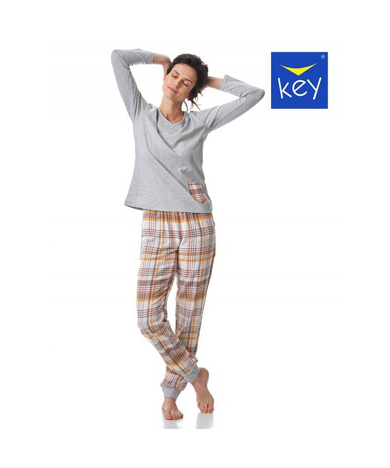 Key LNS 458 B23 Dámské pyžamo, XL, Šedá Melanž