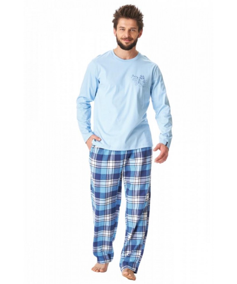 Key MNS 615 B23 Pánské pyžamo, XXL, modrá