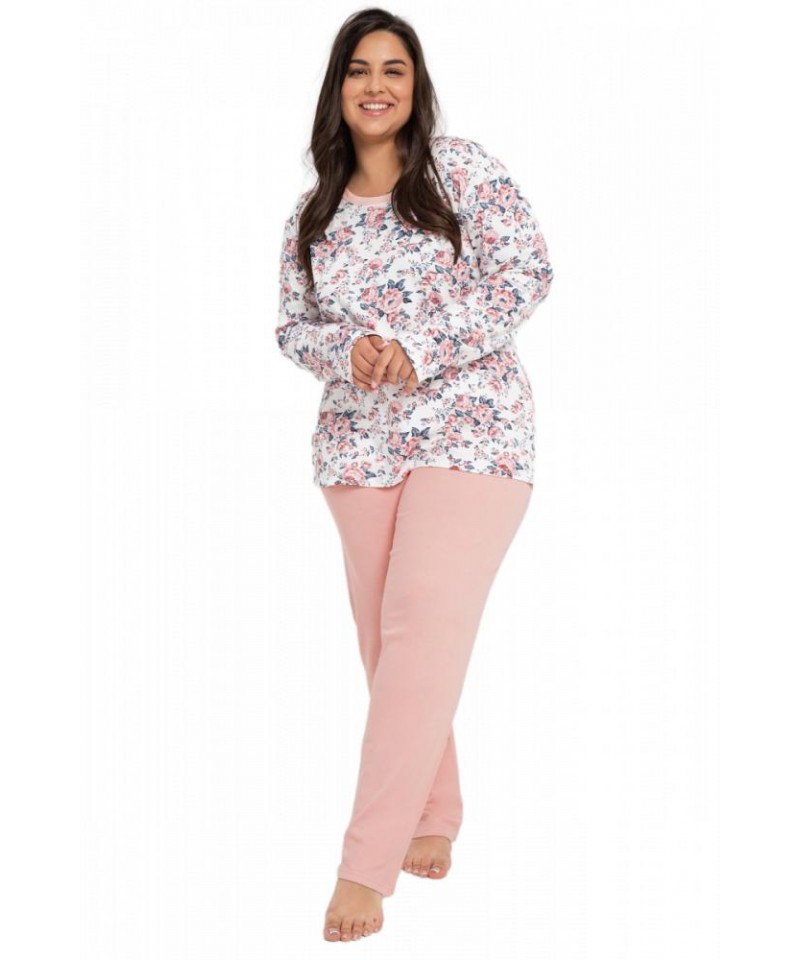 Taro Gardenia 3021 Z24 Dámské pyžamo plus size, XXL, ecru