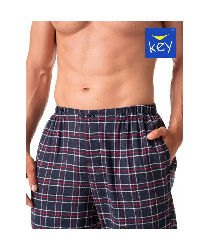 Key MHT 414 B23 Pánské pyžamové kalhoty, M, modrá