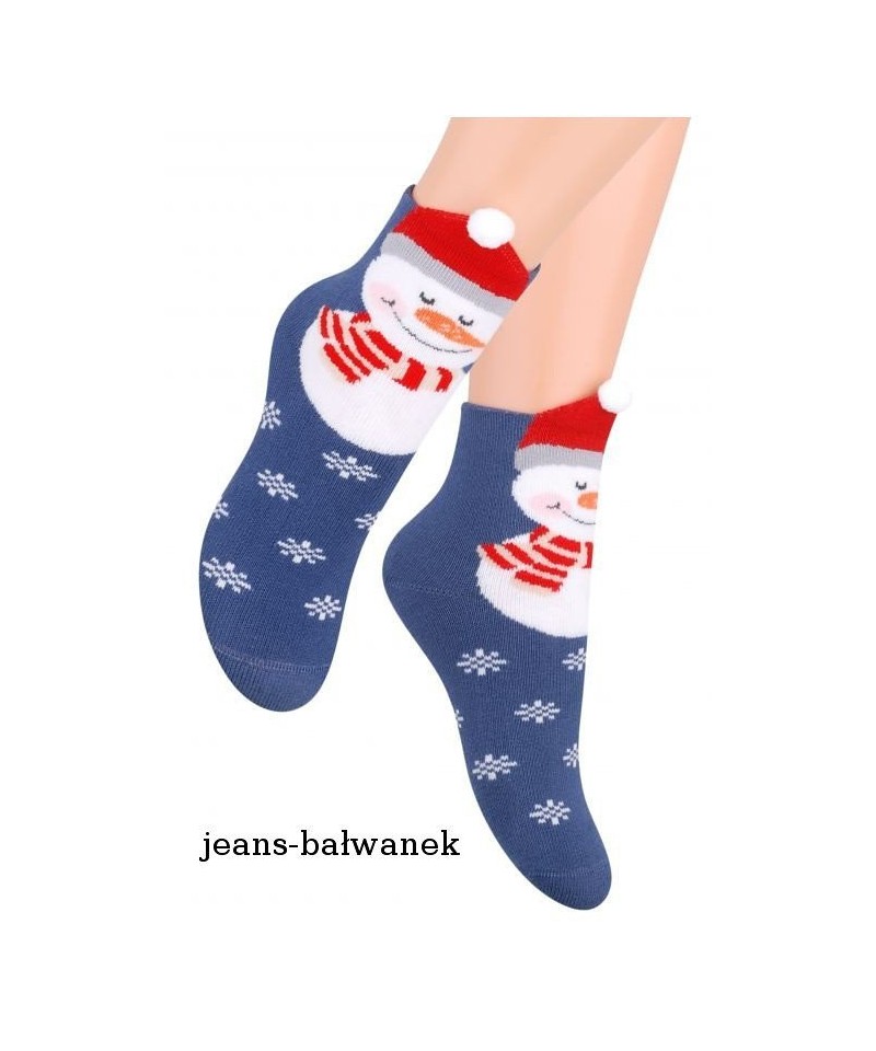 Steven art.096 vánoční 26-34 Ponožky, 29-31, modrá
