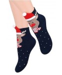 Steven art.154 vánoční froté Dětské ponožky 20-25