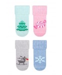 Steven art.156 Frotta vánoční 11-19 Dětské ponožky
