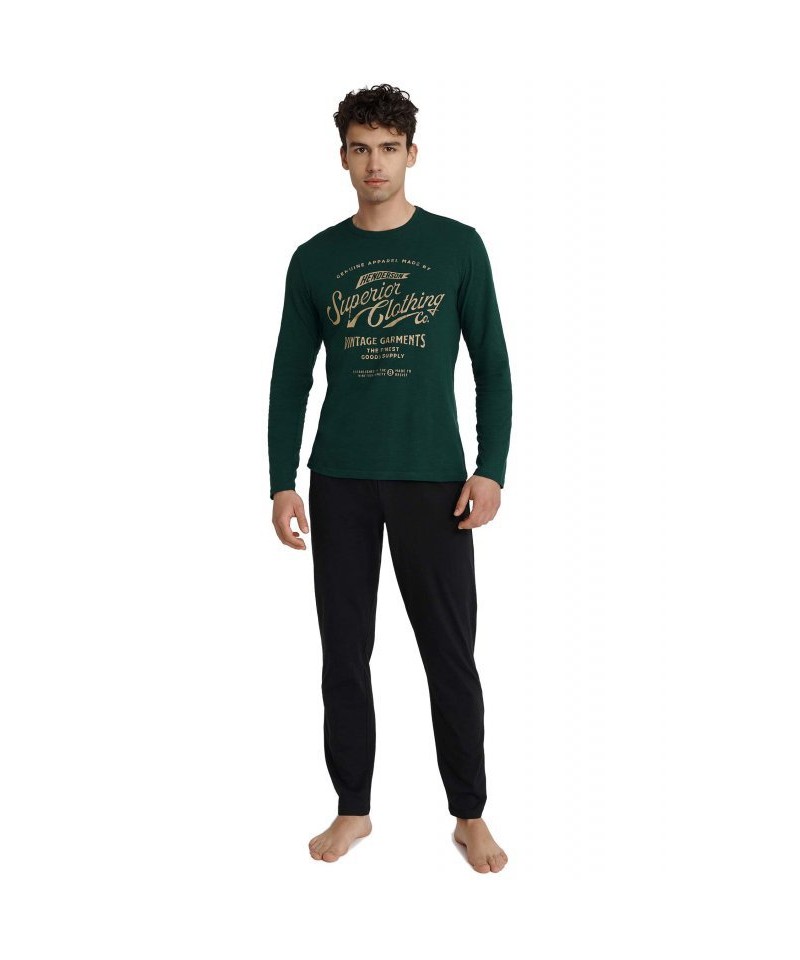 Henderson Impress 40952 Pánské pyžamo, L, zelená