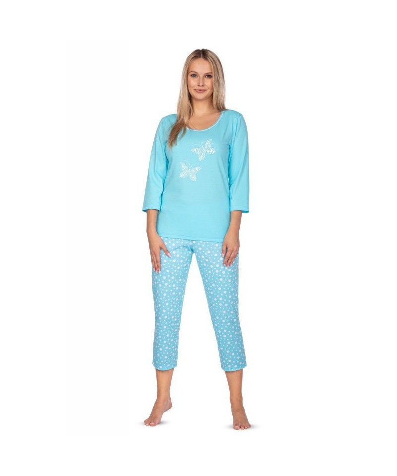 Regina 642 Dámské pyžamo, XL, tyrkysová