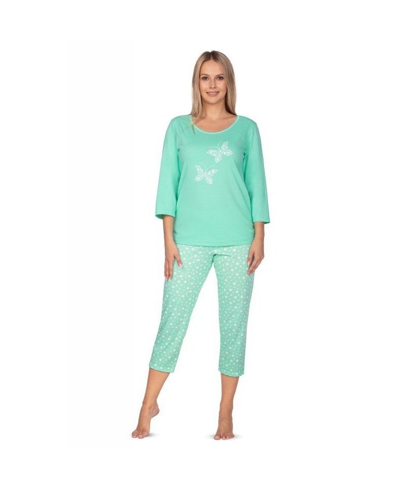 Regina 642 Dámské pyžamo, XL, zelená