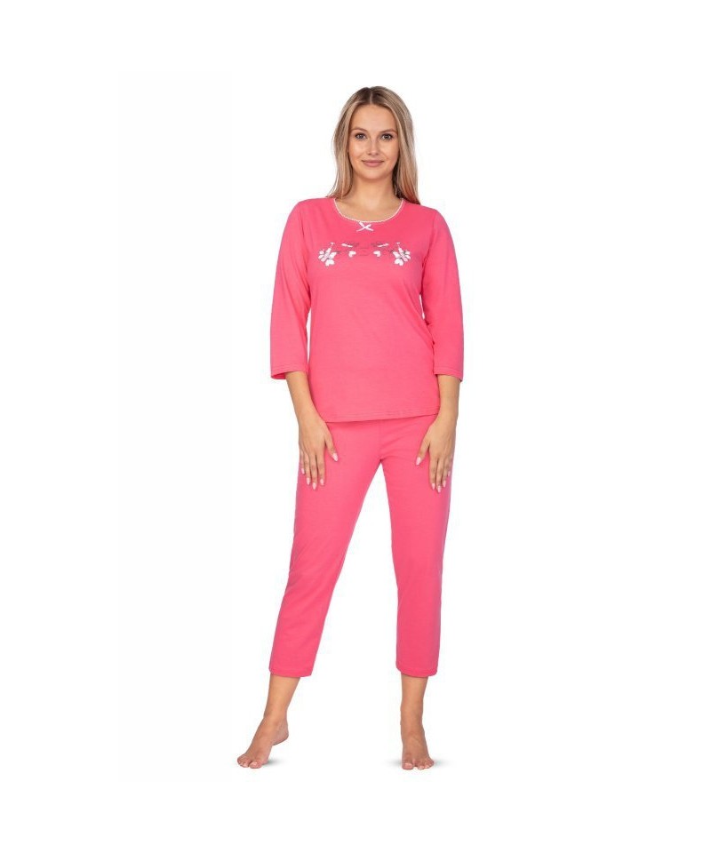Regina 649 Dámské pyžamo plus size, 3XL, růžová