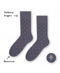 Steven 056 209 vzor šedé Pánské ponožky