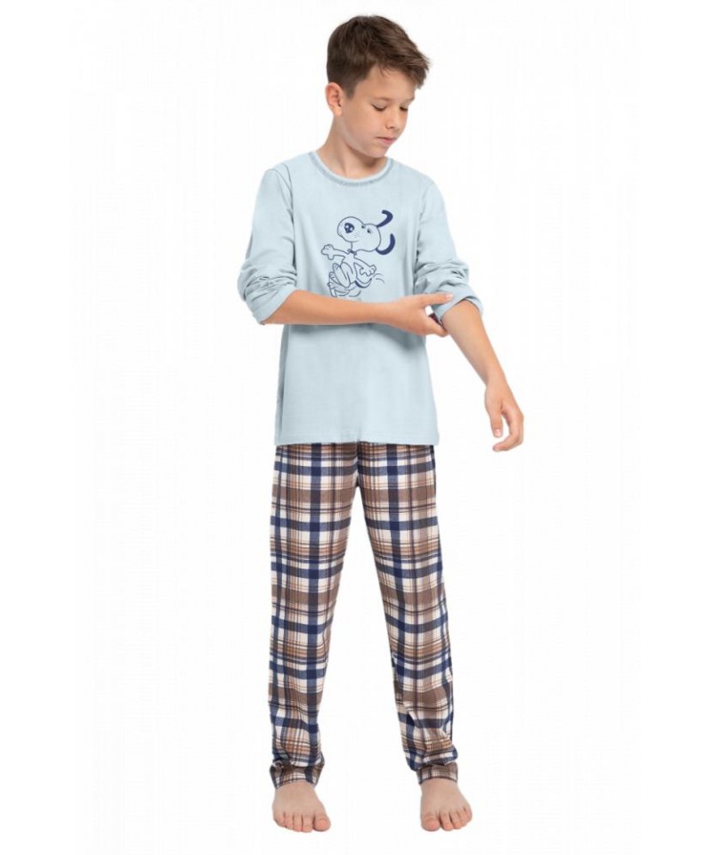 Taro Parker 3089 146-158 Z24 Chlapecké pyžamo, 146, světle modrá