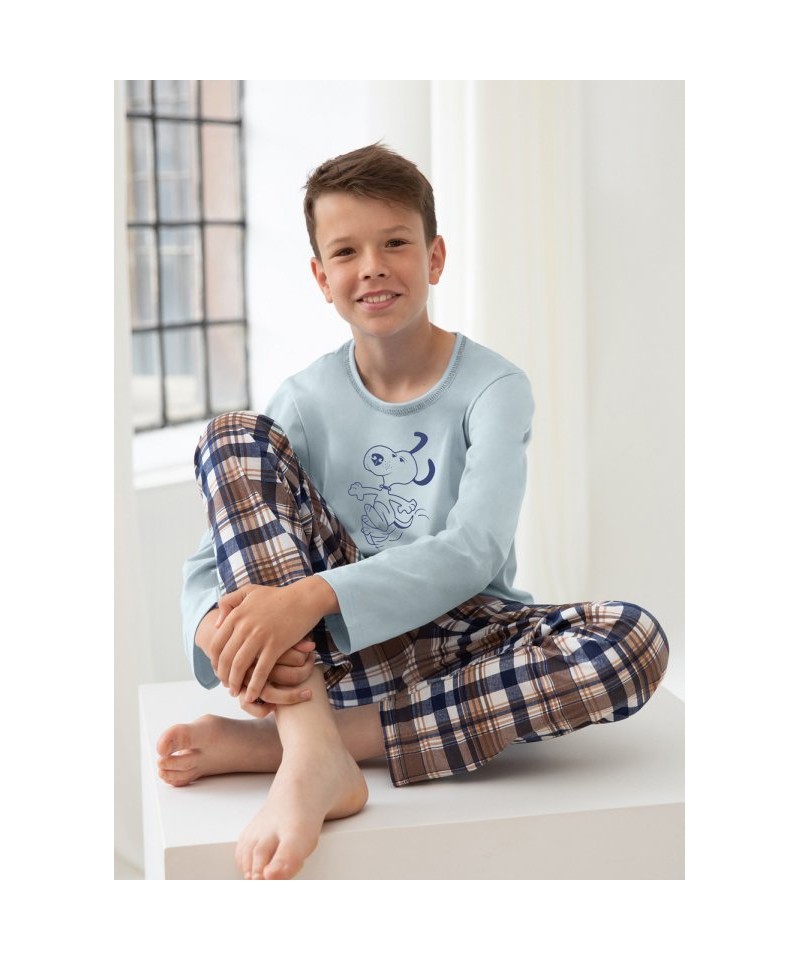 Taro Parker 3085 122-140 Z24 Chlapecké pyžamo, 134, světle modrá