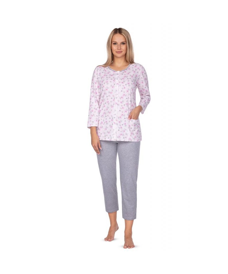 Regina 644 růžové Dámské pyžamo, XL, růžová