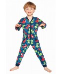 Cornette Kids Boy 185/155 Dino 3 86-128 Overal chlapecké pyžamo