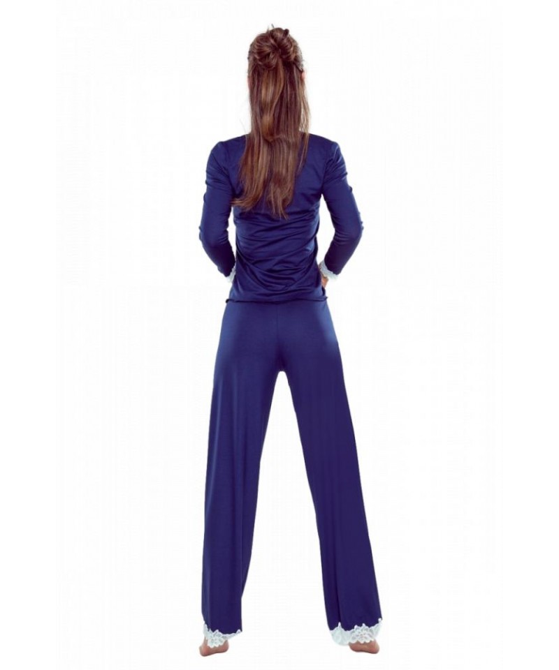Eldar First Lady Arleta Dámské pyžamo, XL, modrá-ecru