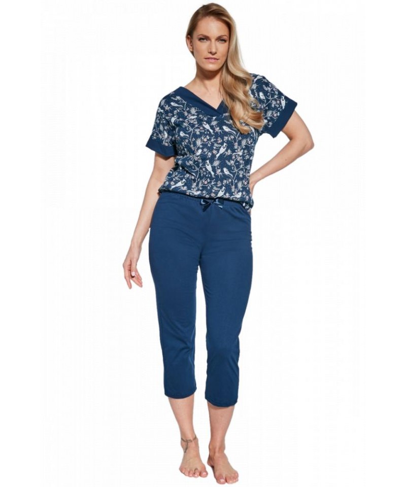 Cornette Naomi 769/366 Dámské pyžamo, S, modrá