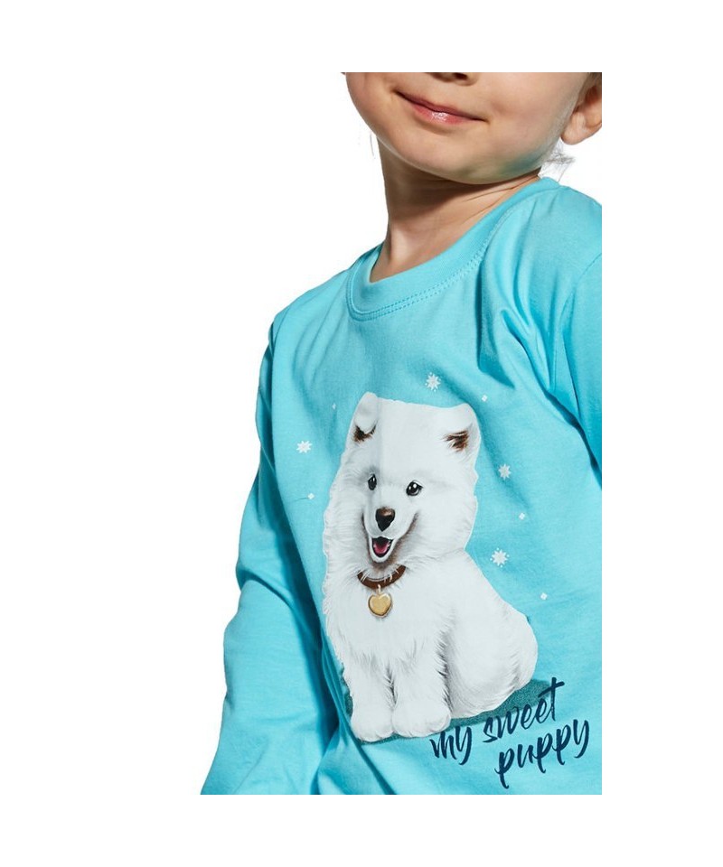 Cornette Sweet puppy 592/166 Dívčí pyžamo, 140, modrá