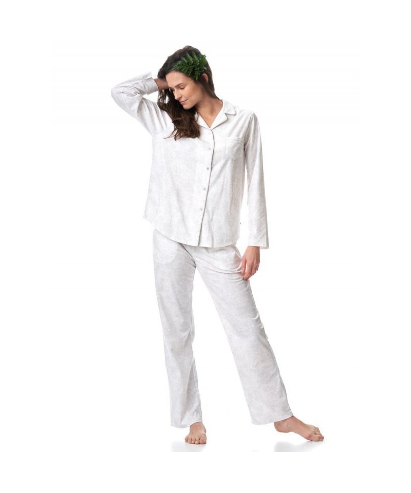 Key LNS 818 B23 Dámské pyžamo, M, szary jasny-ecru