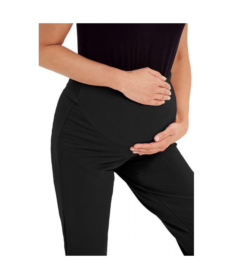 Taro 3058 Teplákové těhotenské kalhoty, L, černá