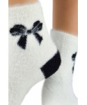Noviti SB 033 W 04 mašle krémové Dámské ponožky