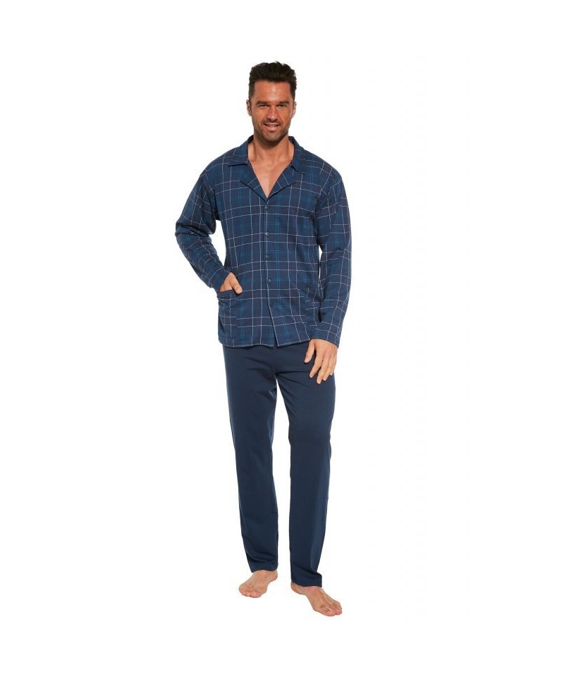 Cornette 114/65 Pánské pyžamo, M, modrá