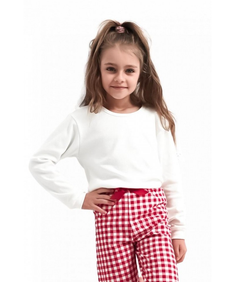 Sensis Perfect Kids Girls 110-116 Dívčí pyžamo, 110-116, śmietanowy