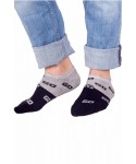YO! SKS-0012C Frotte Silikon 31-42 Kotníkové ponožky