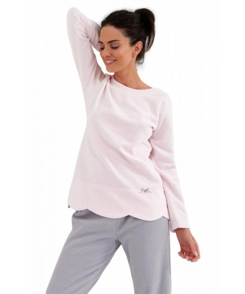 Cana 211 2XL Dámské pyžamo, XXL, růžová-šedá