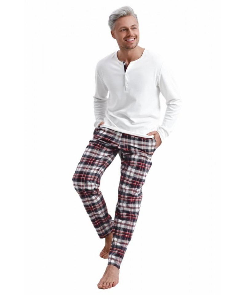 Sensis Paul Pánské pyžamo, XL, śmietanowy