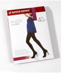 Sesto Senso Hiver 40 DEN Punčochové kalhoty bordové